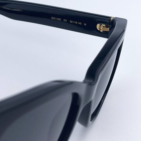 NEW Gucci GG1133S 001 Shiny Black Dark Gray Cat Eye Women Sunglasses main image 10